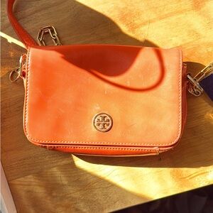 Tory Burch Vibrant Orange Crossbody Bag